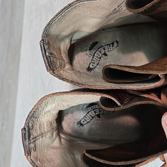 Freebird by Steven Womens Billy Ankle Moto Leather Heels Boots shoes sz 7 - Picture 4 of 12